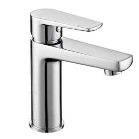 Miscelatore Rubinetto Asia per Lavabo in Ottone Colore Cromato con Piletta