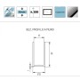 Parete Doccia Walk In Gardenia Cristallo Trasparente 8 Millimetri Chrome