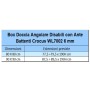 Box Doccia Angolare Disabili Ante Battenti Crocus Cristallo 6 mm Trasparente