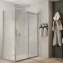 Ix Box Shower Lato fisso Calla LF116 Cristallo 6 millimetri Chrome
