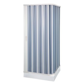 Box Doccia a Soffietto a Due Lati in Pvc Guide Estensibili Aperture Reversibili