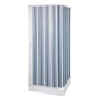 Box Doccia a Soffietto a Due Lati in Pvc Guide Estensibili Aperture Reversibili