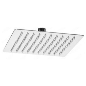 Metaform Soffione Doccia Quadro 25x25 cm Inox Spazzolato
