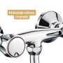 Rubinetto a Muro Down Canna a Esse in Ottone Cucina con Erogazione Orientabile