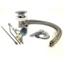 Miscelatore Rubinetto Europa per Lavabo in Ottone Colore Cromato con Piletta