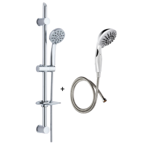 Saliscendi doccia modello Flash con kit ricambio doccetta e flessibile