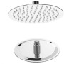 Metaform Soffione Doccia Tondo diametro 20 cm Inox Lucido
