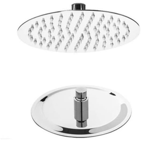 Metaform Soffione Doccia Tondo diametro 20 cm Inox Lucido