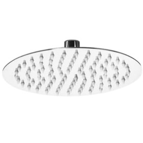 Metaform Soffione Doccia Tondo diametro 25 cm Inox Spazzolato