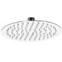 Metaform Soffione Doccia Tondo diametro 25 cm Inox Spazzolato