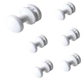 Pika Shop Appendini per Termoarredo Modello Liu' Bianco 6 Pezzi