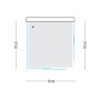 Ogomondo Box Cabina Doccia Corner 3 Lati Cristallo Temprato Trasparente 70x70x70