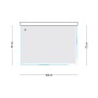 Ogomondo Box Cabina Doccia Corner 3 Lati Cristallo Temprato Trasparente 70x100x70