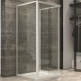 Ogomondo Box Cabina Doccia Corner 3 Lati Trasparente 80x80x80 + Piatto Doccia Acrilico