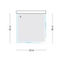 Ogomondo Box Cabina Doccia Corner 3 Lati Trasparente 80x80x80 + Piatto Doccia Acrilico