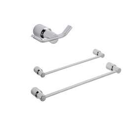 Set 3 Pezzi Accessori da Bagno Orchidea 005 Ottone Cromato