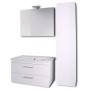 Mobile da bagno sospeso Spring Bianco con Colonna specchio MADE IN ITALY