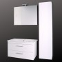 Mobile da bagno sospeso Spring Bianco con Colonna specchio MADE IN ITALY