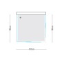 Ogomondo Box Cabina Doccia Corner 3 Lati Cristallo Temprato Trasparente 90x90x90 + Piatto Doccia Porcellana h6,5cm