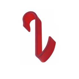Pika Shop Appendino per Termoarredo Tubo orizzontale Modello Hook Rosso