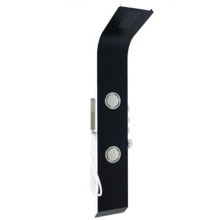 Colonna Doccia 006 Alluminio Black/White 3 Funzioni 2 Bocchette Idro Lombari L22xP44xH145