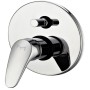 Miscelatore Doccia Parete Linea Delfino Incasso Deviatore Ottone Colore Cromato