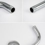 Braccio Doccia Ottone Cromato Prolunga Soffione Doccia Bagno Fisso Attacco Standard