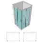 Lato Box Doccia Angolo Ante Scorrevoli Camelia S200 6 Millimetri Chrome 70 cm