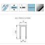 Lato fisso per Box Doccia Gemma Cristallo 8 millimetri Profilo Chrome Lucido