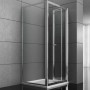 Lato Fisso Box Doccia Book Adatto per Porta a Soffietto Book Cristallo Temprato 