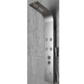 Colonna Doccia 013 Acciaio Inox 3 Funzioni 6 Bocchette Idro Lombari L22xP44xH165