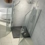 Cabina doccia Angolare Giglio 2 Ante Cristallo 8 mm Trasparente 80x80x195h