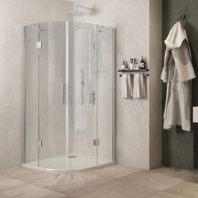 Box Doccia Semicircolare Angolare Ginestra 88-90x88-90xH 195 Cristallo 8 mm