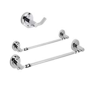 Set 3 Pezzi Accessori da Bagno Narciso 005 Ottone Cromato