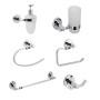 Set 6 Pezzi Accessori da Bagno Narciso 004 Ottone Cromato