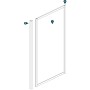 Ogomondo Box Cabina Doccia Corner 3 Lati Cristallo Temprato Trasparente 80x100x80 + Piatto Doccia Acrilico