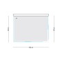 Ogomondo Box Cabina Doccia Corner 3 Lati Cristallo Temprato Trasparente 80x100x80 + Piatto Doccia Acrilico
