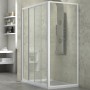 Ogomondo Cabina Doccia Slide 3 Lati Trasparente 100x80x80 + Piatto Doccia Acrilico 
