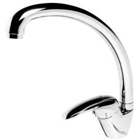 Miscelatore Monoforo Ottone per Lavello Cucina Jupiter Erogazione Orientabile