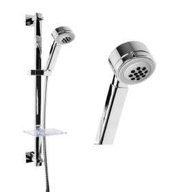 Asta Doccia Saliscendi 007 Completo Doccetta 4 Funzioni Anticalcare Multigetto H 80 CM