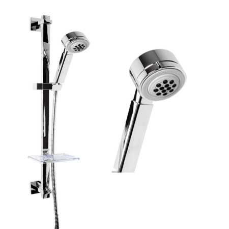 Asta Doccia Saliscendi 007 Completo Doccetta 4 Funzioni Anticalcare Multigetto H 80 CM