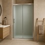Lato Porta Box Doccia Angolare Nicchia Dafne Cristallo 6 mm 120 cm Stampato