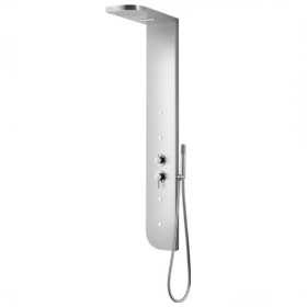 Colonna Doccia acciaio inox 4 funzioni getto a cascata 4 bocchette idro lombari L20xP50xH150 005