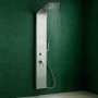 Colonna Doccia 007 4 Funzioni Acciaio Inox 3 Bocchette Idro Lombari 20x53x150 cm