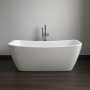 Vasca Da Bagno Freestanding Rettangolare Acrilico Bianco Lucido 180 x 83 x 72cm