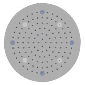 Soffione Doccia a Soffitto Installazione Da Incasso Acciaio InoxTondo