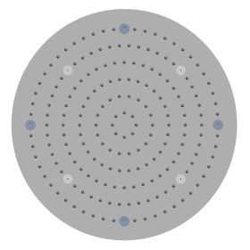 Soffione Doccia a Soffitto Installazione Da Incasso Acciaio Inox Tondo