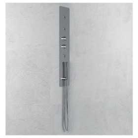 Wall Kit A Parete Da Incasso A Muro Acciaio Inox Cromato Lucido Deviatore Doccetta Doccia