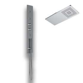 Wall Kit Incasso In Acciaio Inox Cromato Per Bagno Elegante