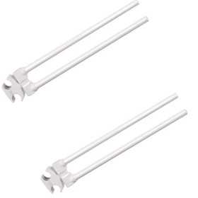 Pika Shop 2 PZ Portasalviette per Termoarredo Modello Flex Bianco 35cm